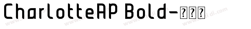 CharlotteAP Bold字体转换